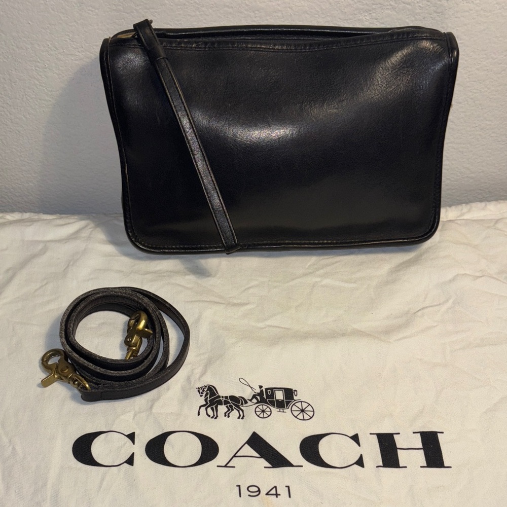 Coach Vintage Basic Bag or Zippered Clutch No. 569-2515 Made In New York - Picture 2 of 8